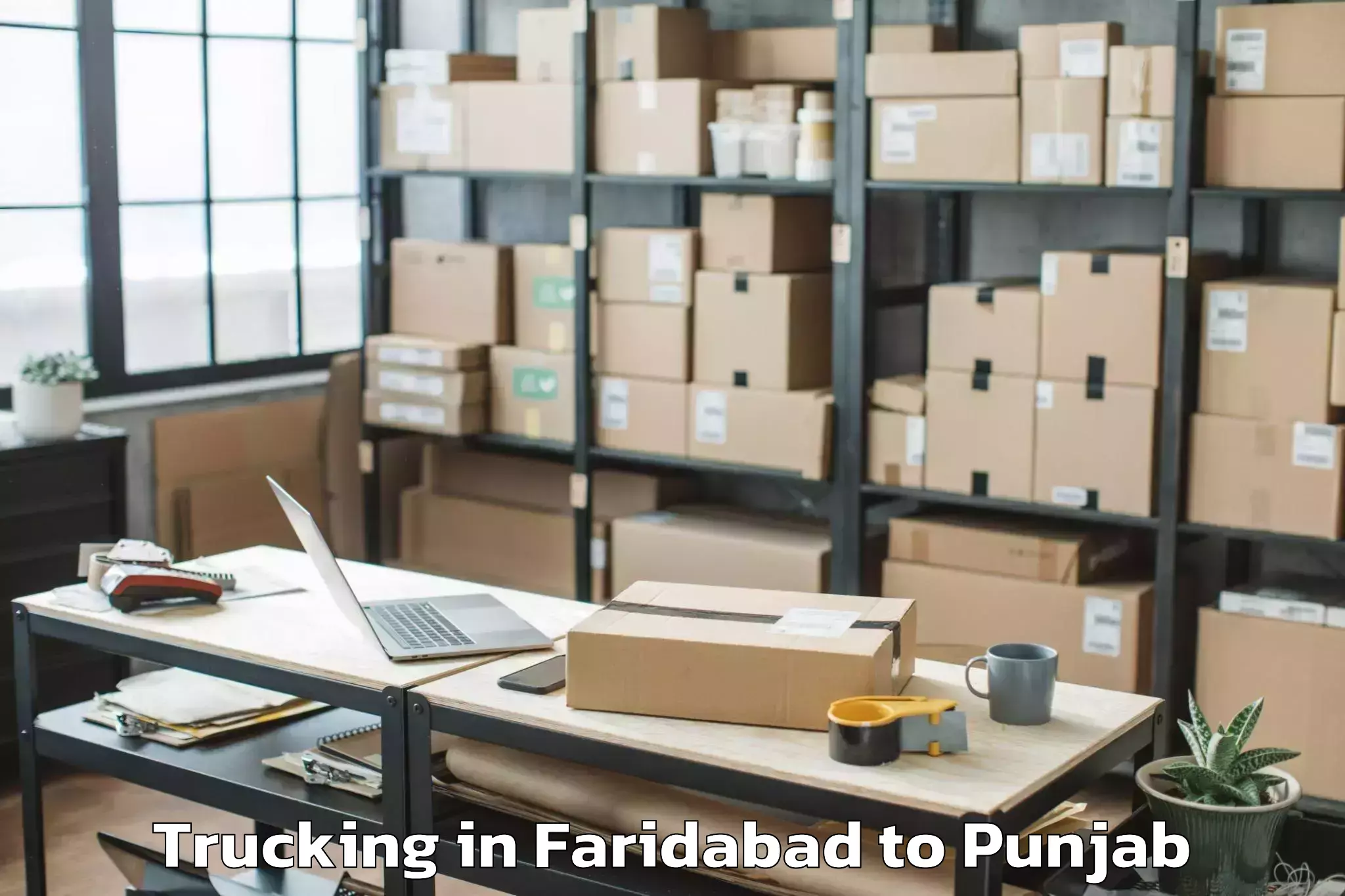 Book Your Faridabad to Bhaddi Trucking Today